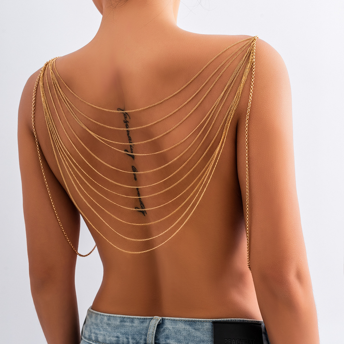 Body Jewelry In Bulk - คลาสสิก Multi Layered พู่ Body CHAIN