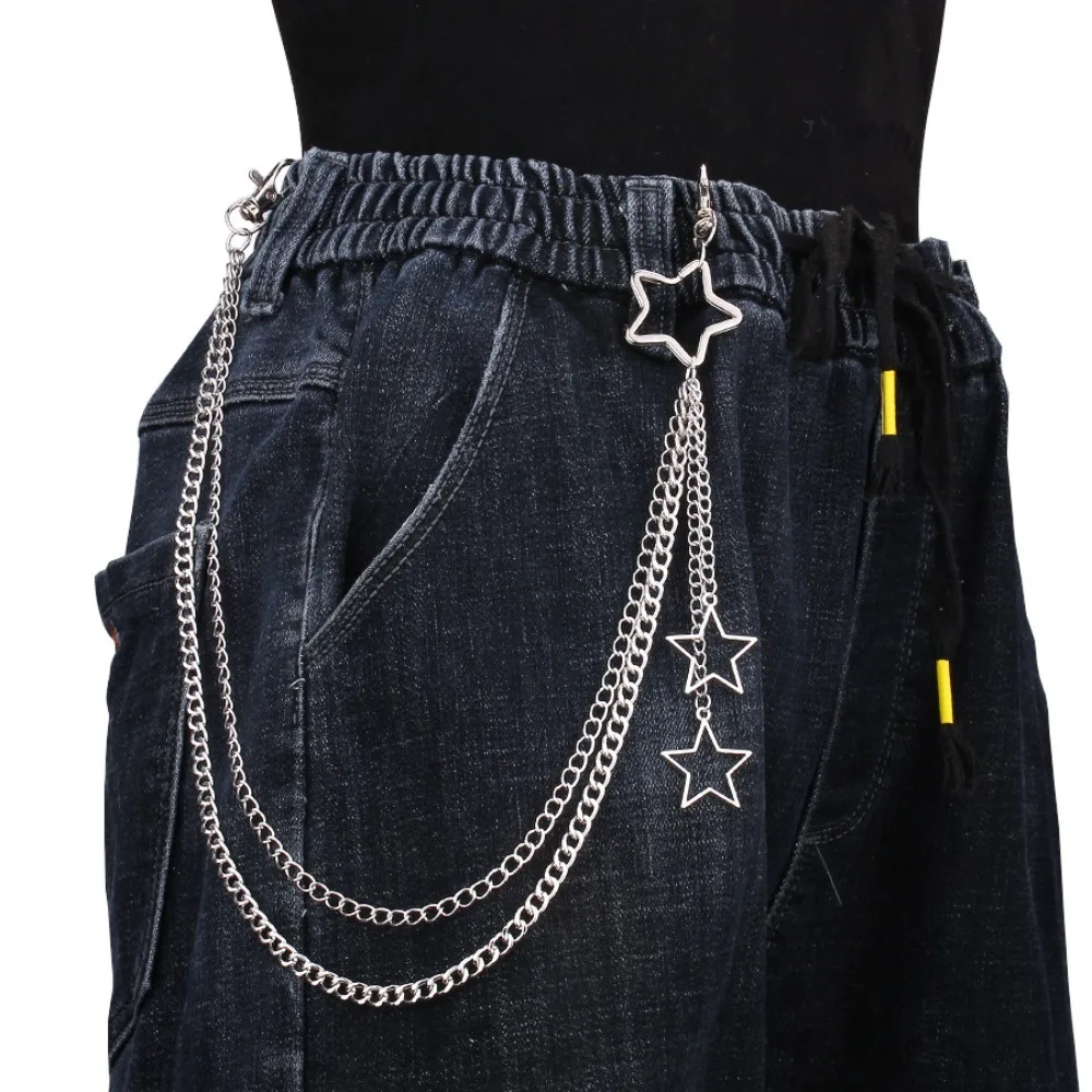 Body Jewelry In Bulk - Charm เงินสีสแตนเลส Hollow Star จี้กางเกงสําหรับผู้หญิงผู้ชายบุคลิกภาพ Hip