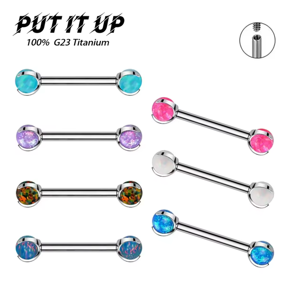 Body Jewelry Quality - เครื่องประดับเจาะหูแบบแท่งตรง รุ่น F136 Titanium Dream Series