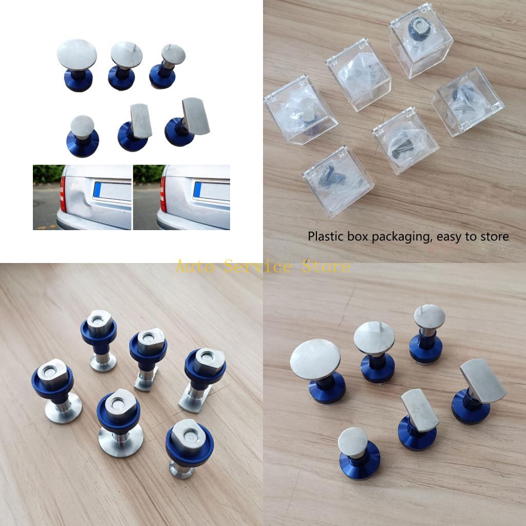 Body Jewelry Glue - 462A 6Pcs PULLER กาวแผ่นรอยบุบเครื่องมือกำจัดรถรอยบุบ Remover กาวแผ่นยานพาหนะเครื่องมือบำรุงรักษาดึงแผ่น