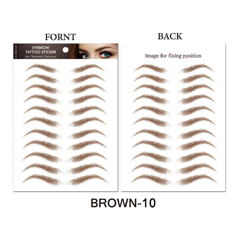 กันน้ํา 6D Eyebrow Tattoo สติก - Body Jewelry Waterproof บทวิจารณ์และราคา