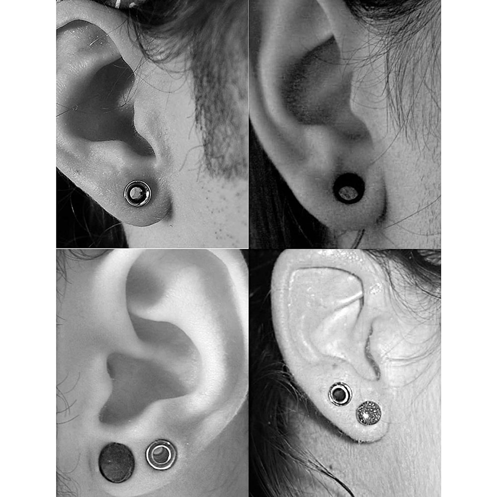 1คู่ G23ไทเทเนียมเดี่ยว Flare  - Body Jewelry Gauges บทวิจารณ์และราคา