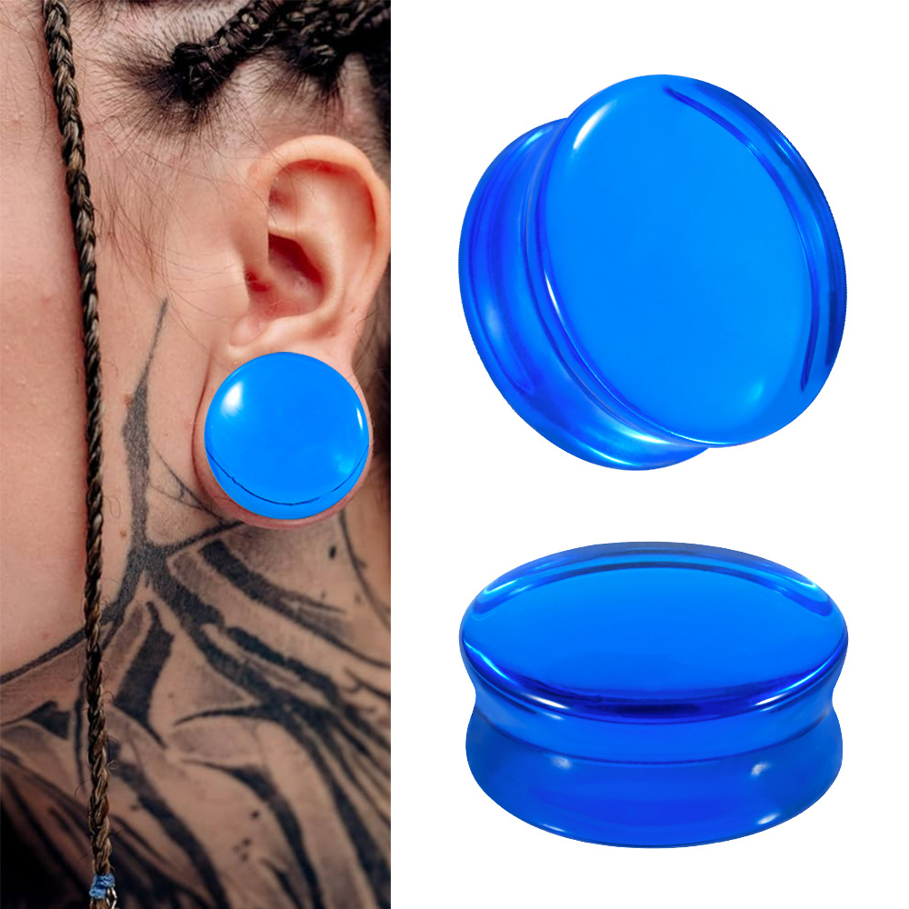 1/2/22PCS แก้วและหินรอบหูขยายเ - Body Jewelry Gauges บทวิจารณ์และราคา