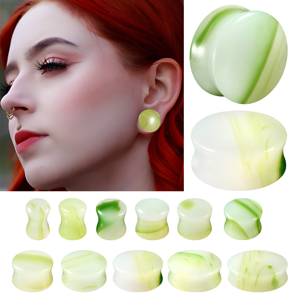 1/2/22PCS แก้วและหินรอบหูขยายเ - Body Jewelry Gauges บทวิจารณ์และราคา