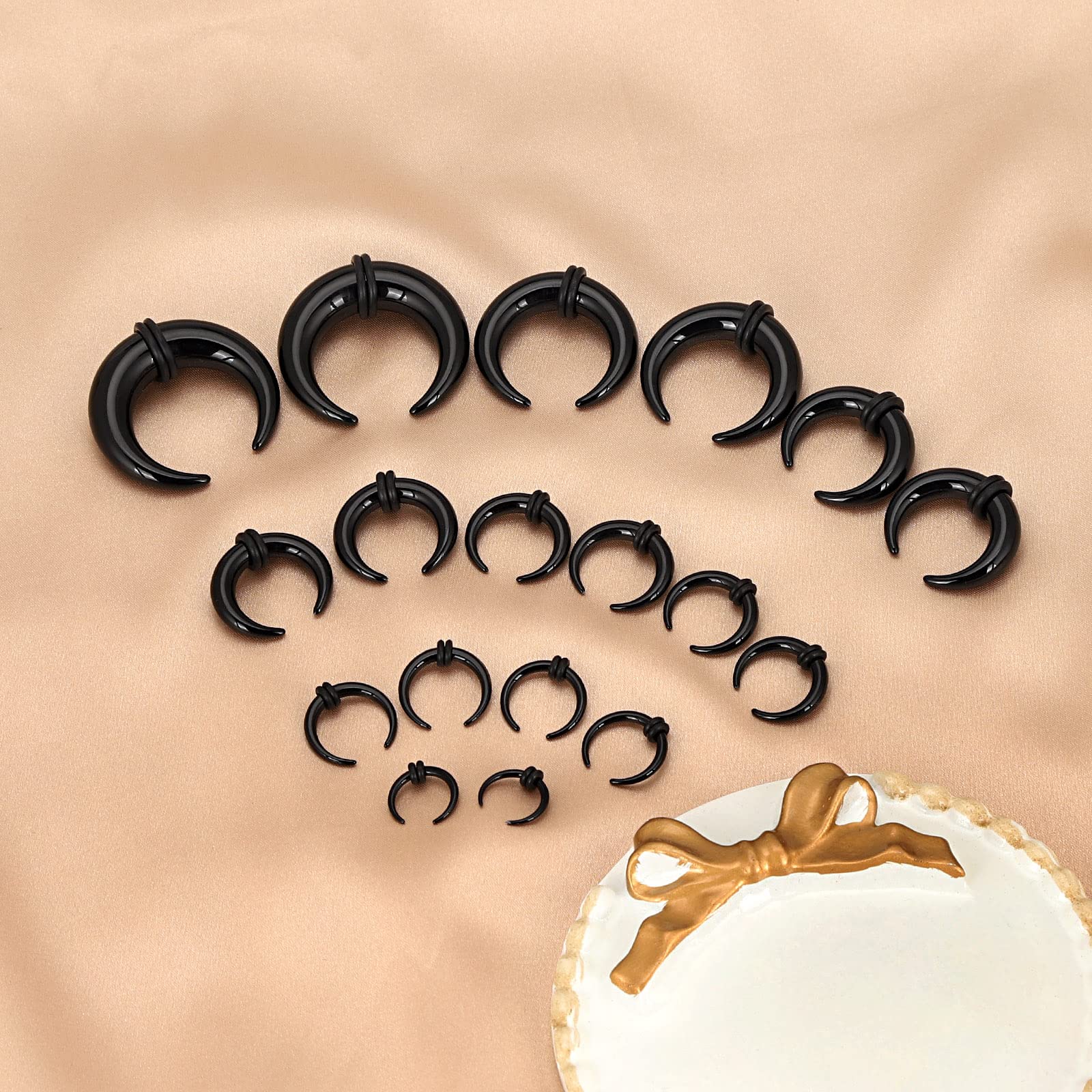 18 ชิ้นอะคริลิค Septum Pincher - Body Jewelry Gauges บทวิจารณ์และราคา