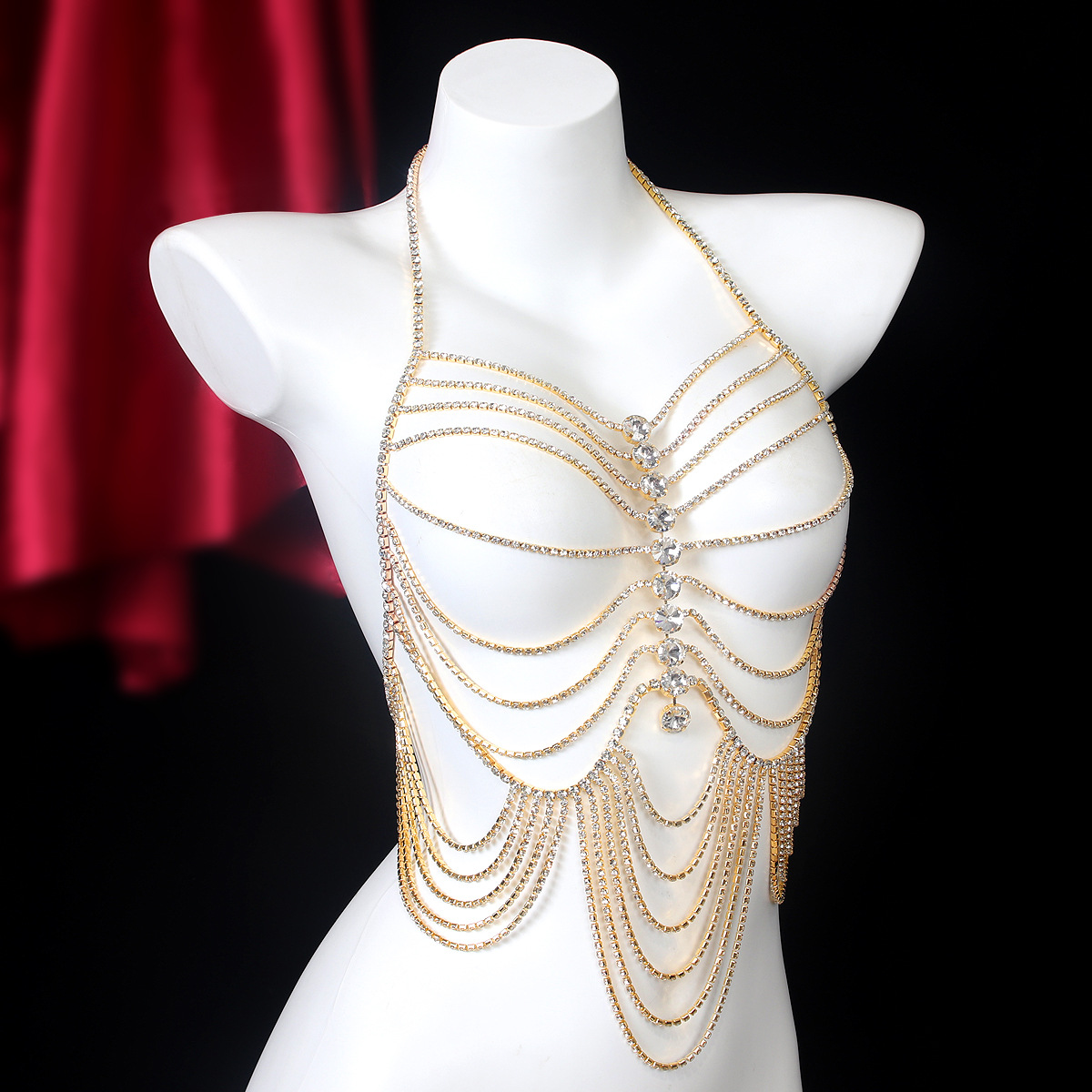 พู่ลายทางที่หรูหราสไตล์วินเทจพ - Body Jewelry Art บทวิจารณ์และราคา