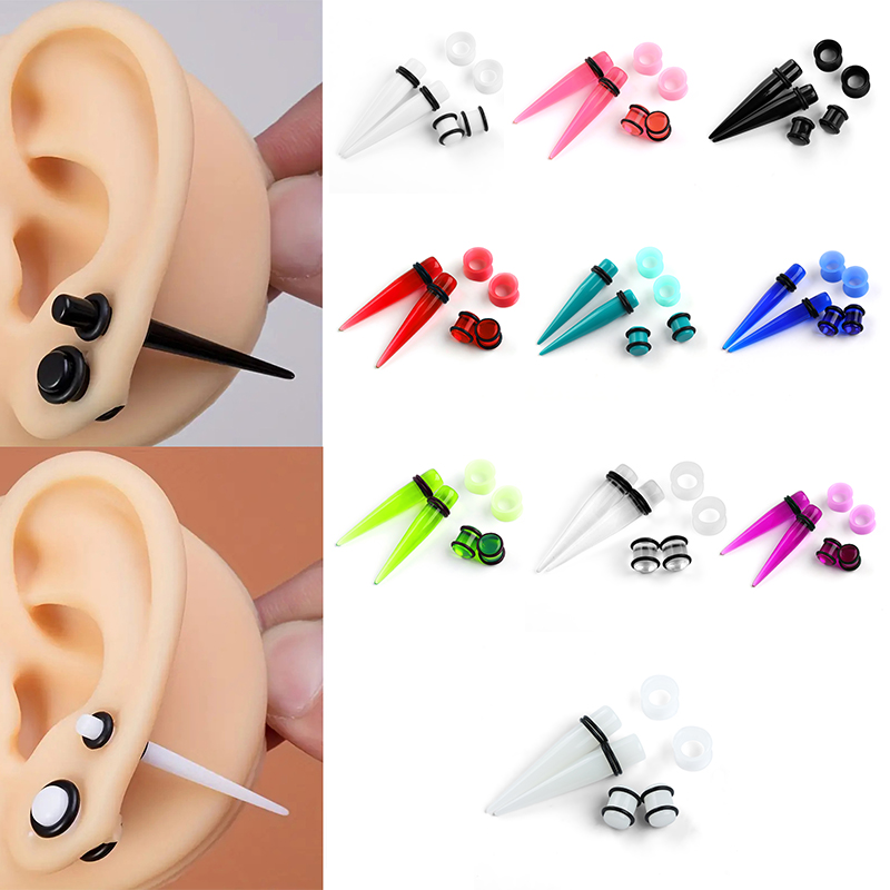 50pcs อะคริลิค SPIKE EAR Gauge - Body Jewelry Gauges บทวิจารณ์และราคา