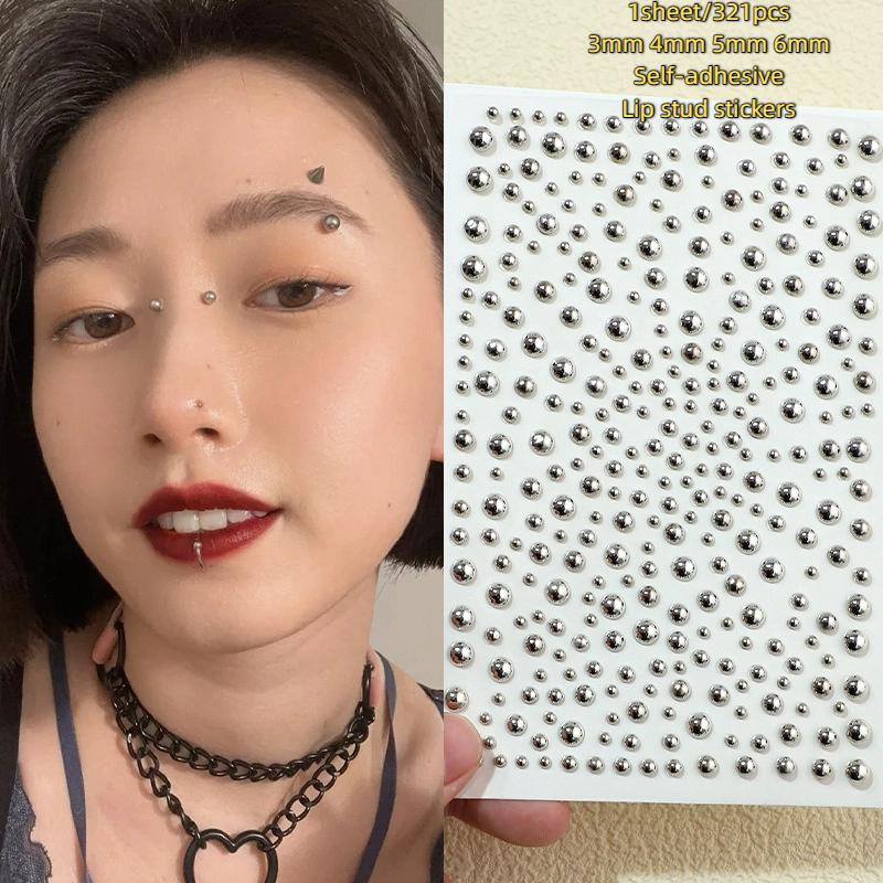 321pcs ไม่เจาะ Lip Studs สติกเ - Body Jewelry Waterproof บทวิจารณ์และราคา