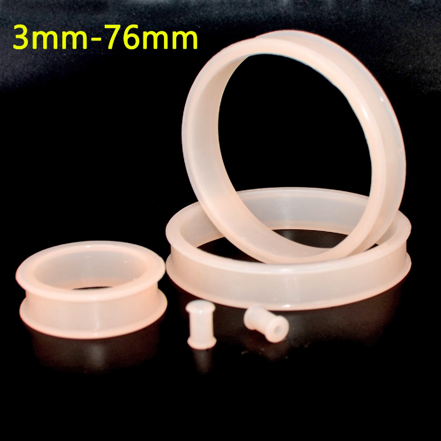 2 ชิ้น Supersize ซิลิโคนยืดหยุ - Body Jewelry Gauges บทวิจารณ์และราคา