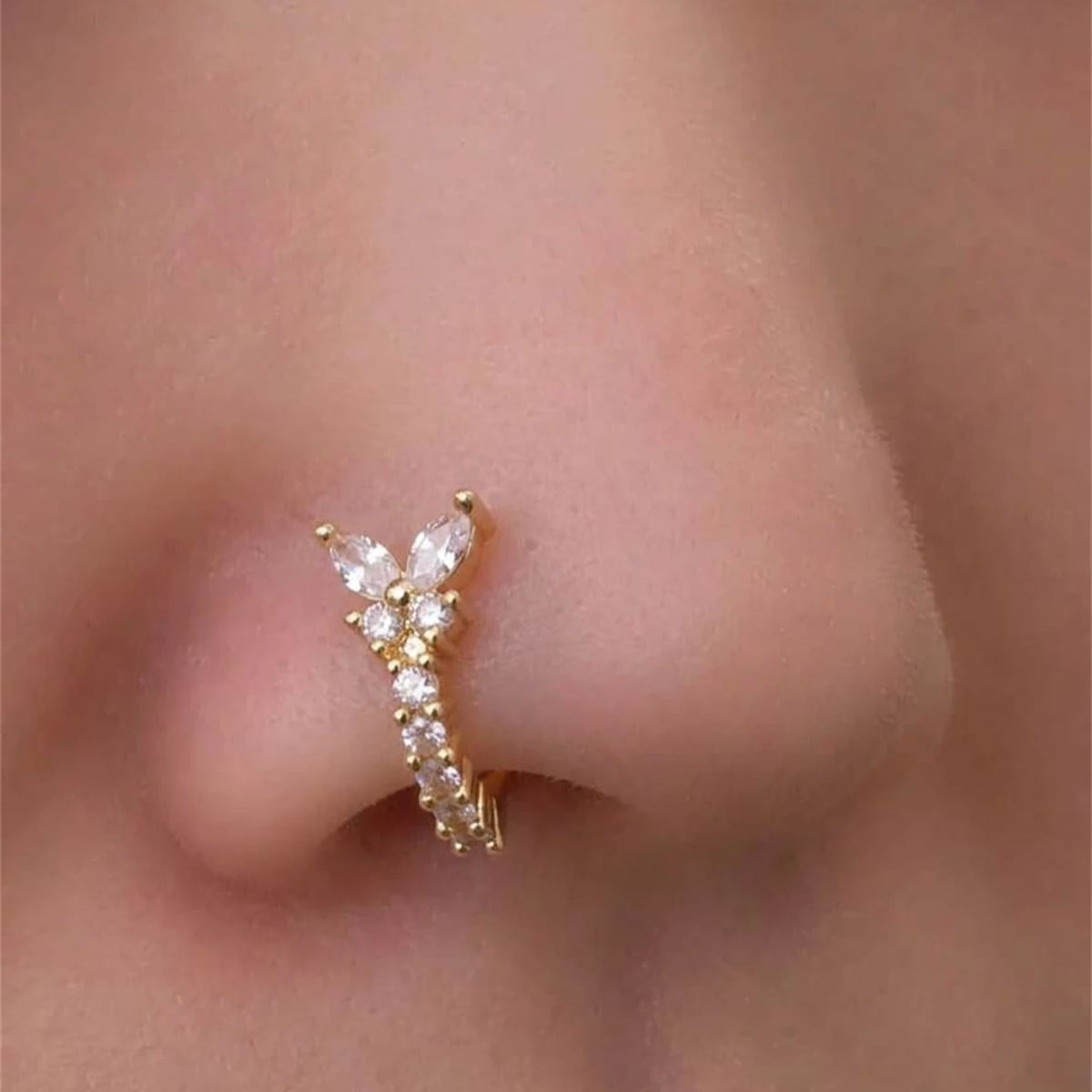 คลิปหนีบจมูกแบบไม่ต้องเจาะรู ด - Body Jewelry Art บทวิจารณ์และราคา