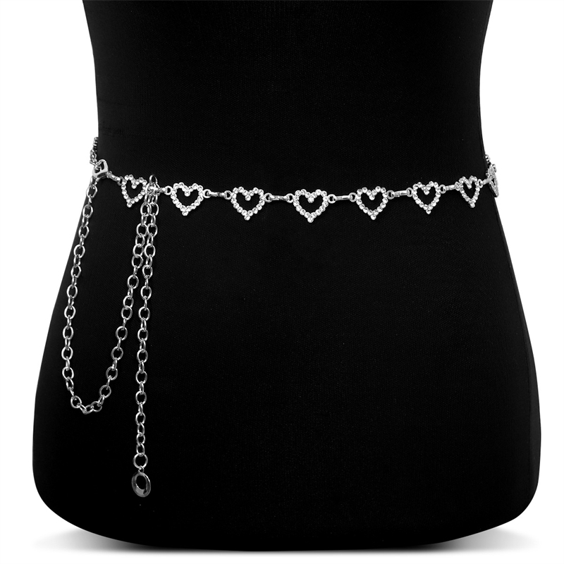 เข็มขัดคาดเอวรูปหัวใจประดับเพช - Body Jewelry Art บทวิจารณ์และราคา