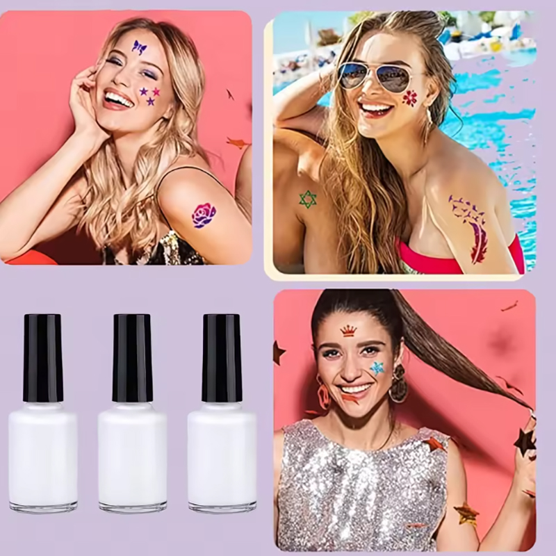 กาวสีทาตัวชนิดน้ำ 3 แพ็ค, กาวอ - Body Jewelry Glue บทวิจารณ์และราคา