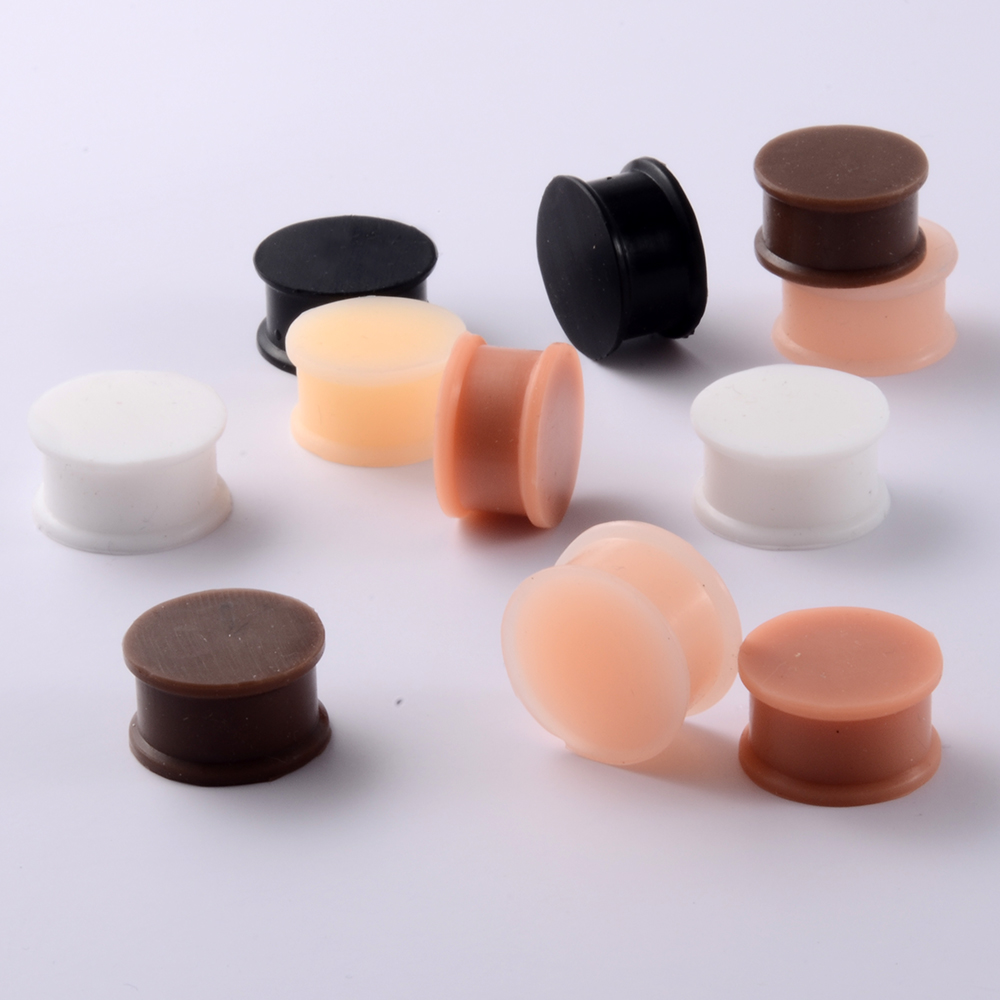 1 คู่ซิลิโคนหนาหู Flared ปลั๊ก - Body Jewelry Gauges บทวิจารณ์และราคา