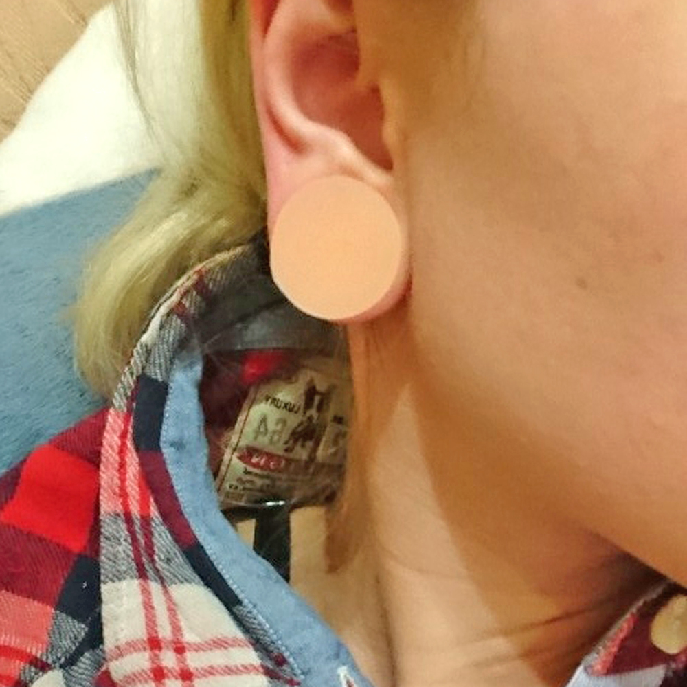 1 คู่ซิลิโคนหนาหู Flared ปลั๊ก - Body Jewelry Gauges บทวิจารณ์และราคา