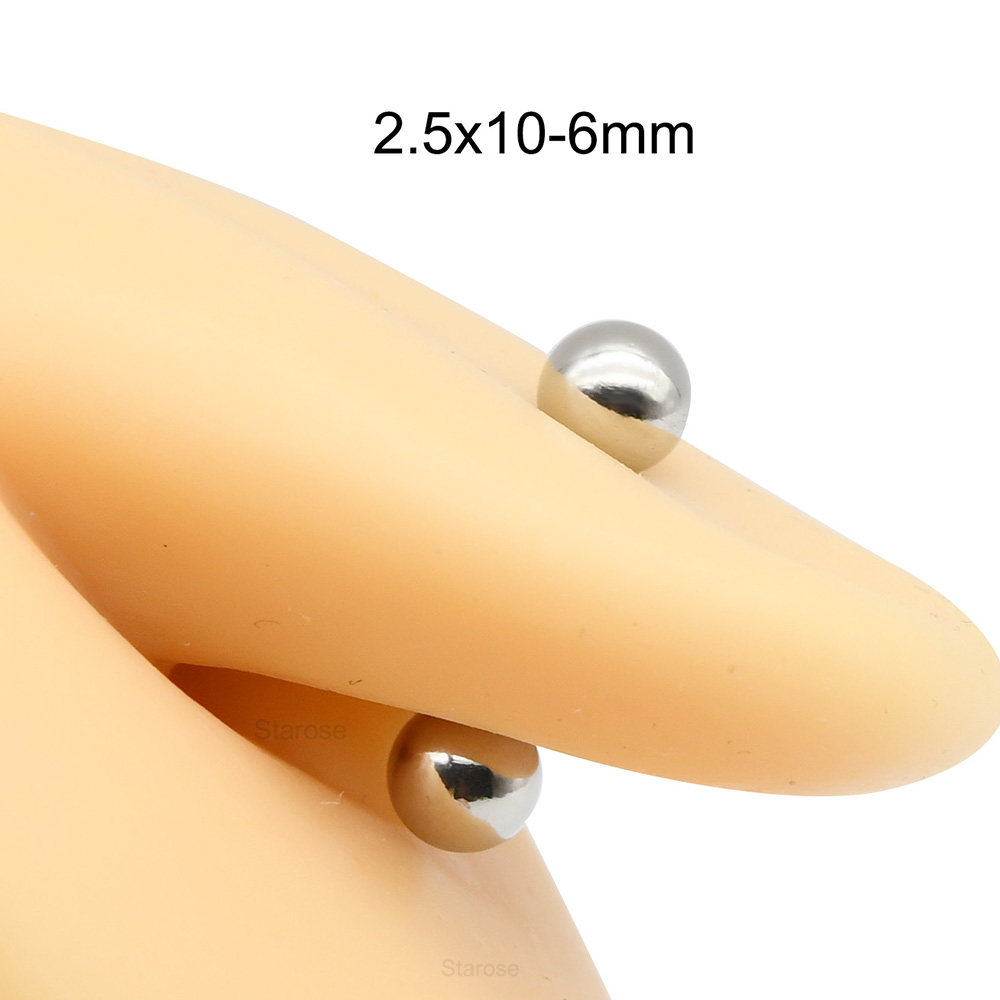 1 PC 12G-00G สแตนเลสสตีลตรง Ba - Body Jewelry Gauges บทวิจารณ์และราคา