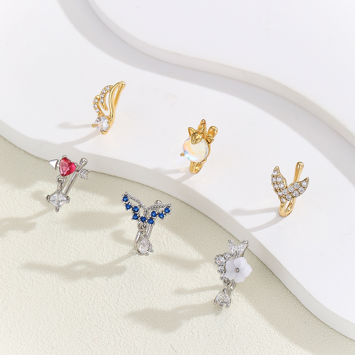 เครื่องประดับเจาะจมูกปลอมทองแด - Body Jewelry Quality บทวิจารณ์และราคา