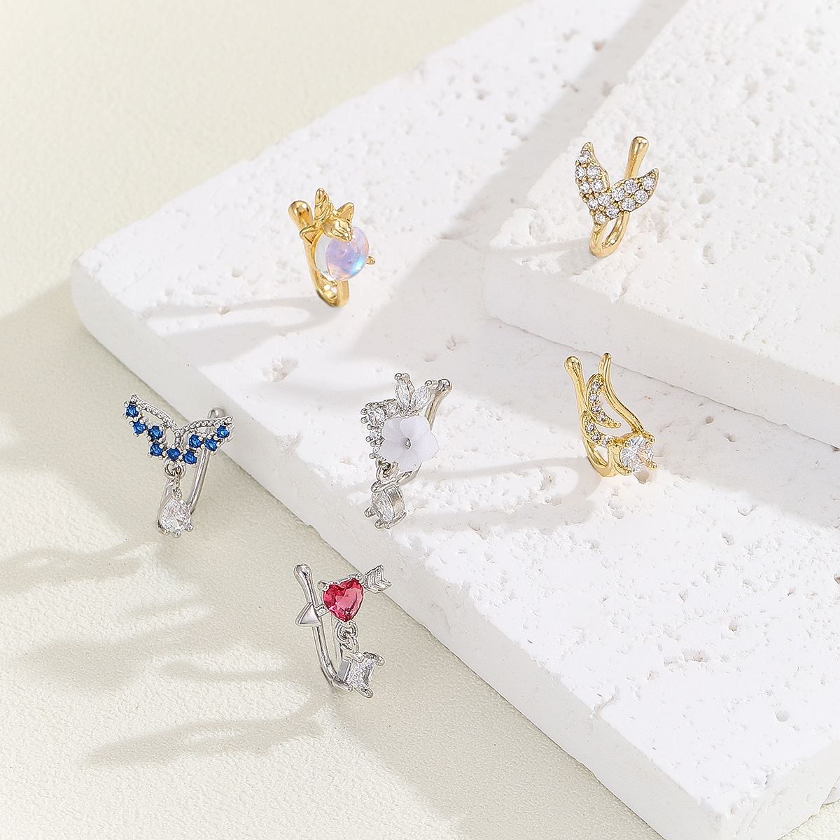 เครื่องประดับเจาะจมูกปลอมทองแด - Body Jewelry Quality บทวิจารณ์และราคา