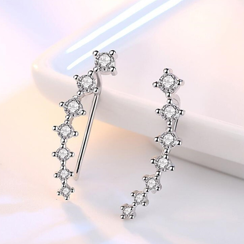 2Pcs คุณภาพสูง7คริสตัลหู Cuffs - Body Jewelry Quality บทวิจารณ์และราคา
