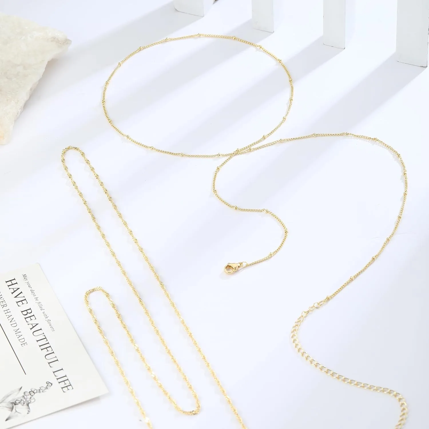 สร้อยคาดเอวชุบทอง 14k ขนาด 26- - Body Jewelry Waterproof บทวิจารณ์และราคา