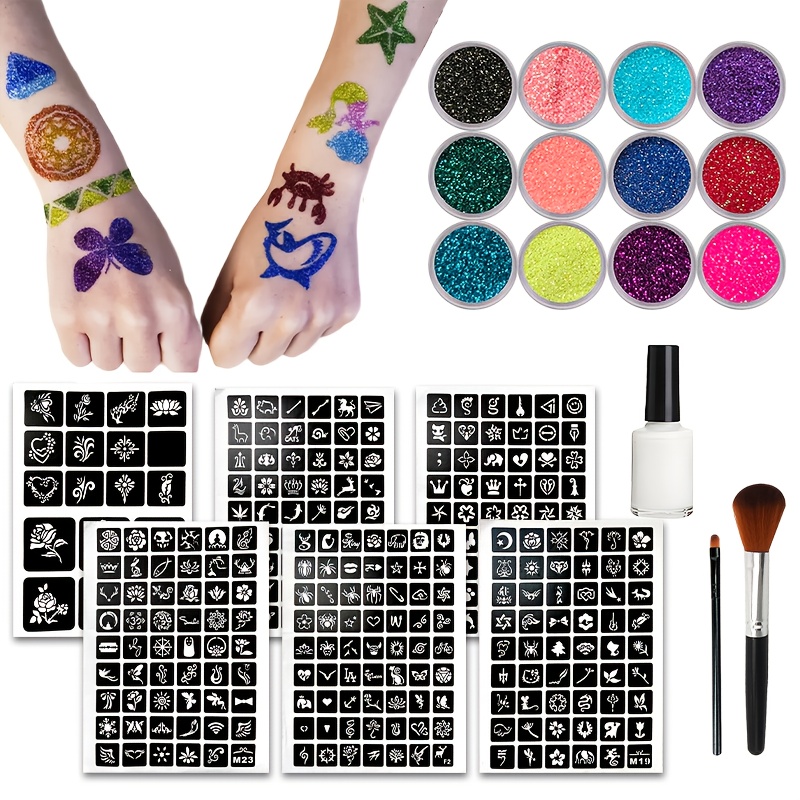 ชุดสติ๊กเกอร์กากเพชร 12 สี พร้ - Body Jewelry Glue บทวิจารณ์และราคา