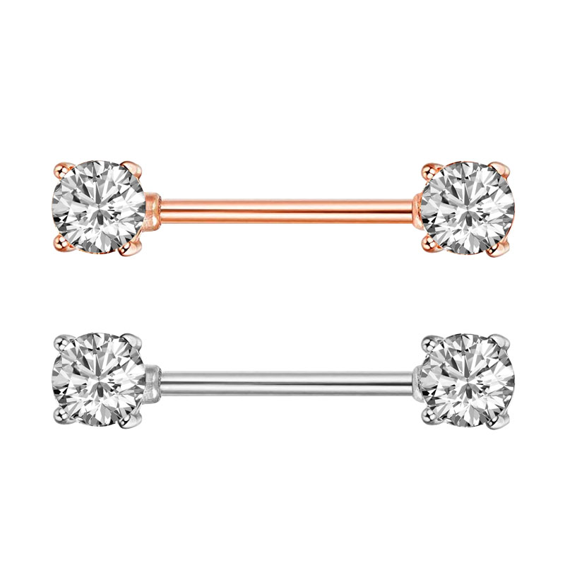 2Pcs คุณภาพสูงหัวนมเจาะบาร์ 31 - Body Jewelry Quality บทวิจารณ์และราคา